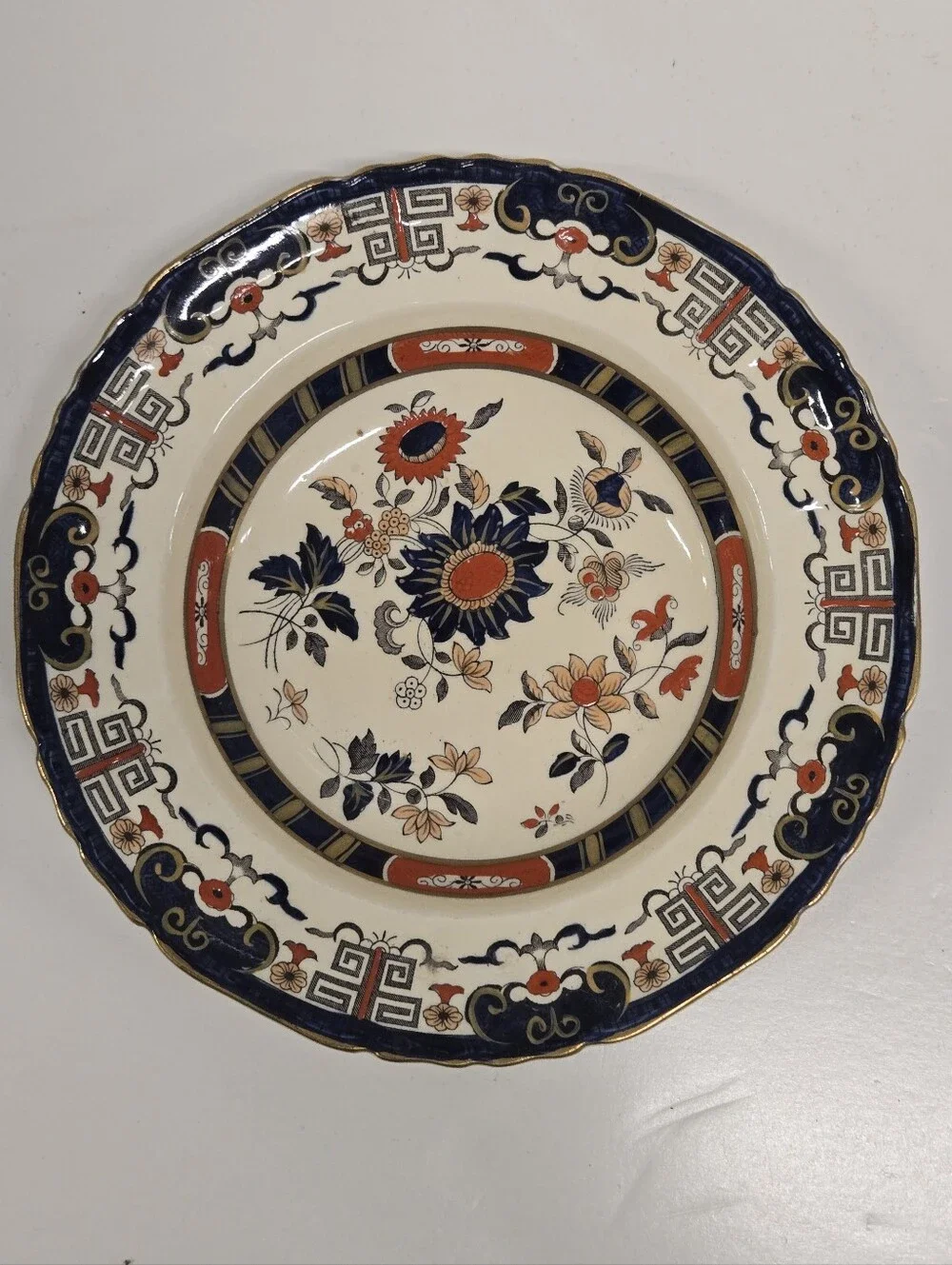 Set of 2 Antique  Mason's Ironstone dinner plates in the 